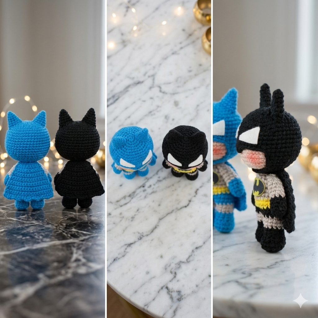 Batman Amigurumi Patrón  ESPAÑOL / ENGLISH