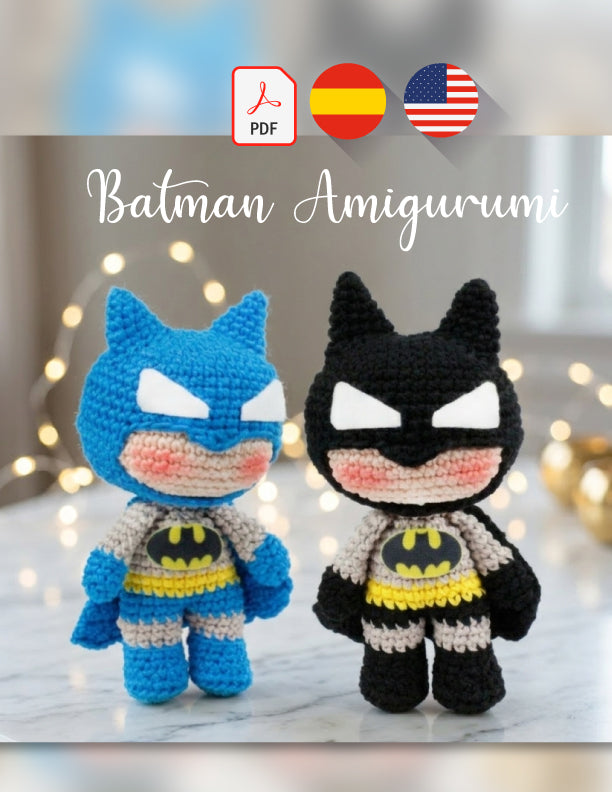 Batman Amigurumi Patrón  ESPAÑOL / ENGLISH